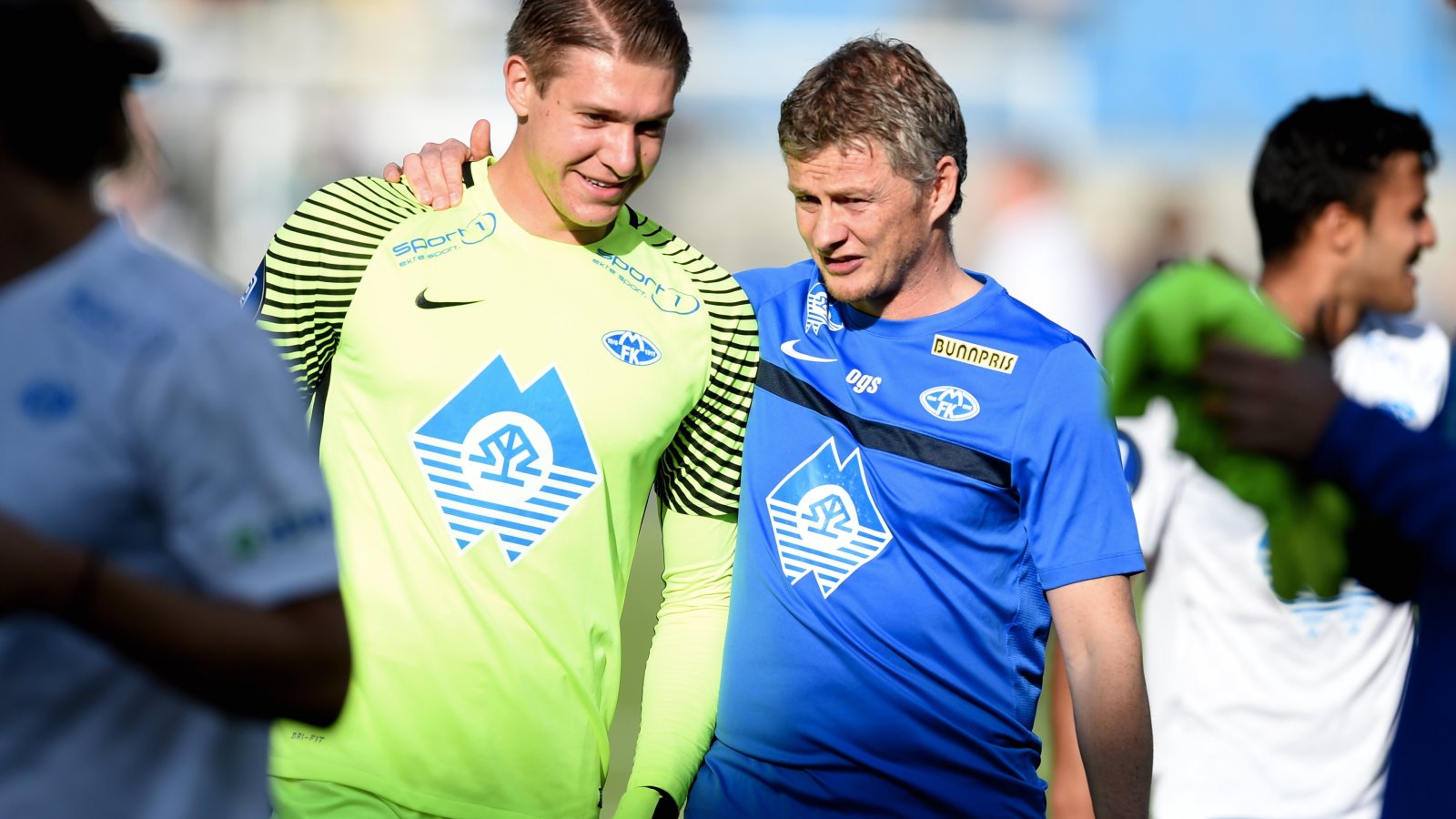 Ole Gunnar Solskjær og keeper Ethan Horvath