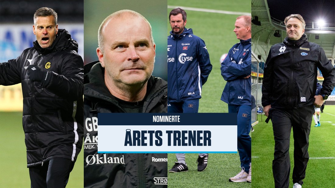 Nominerte til årets trener i Eliteserien