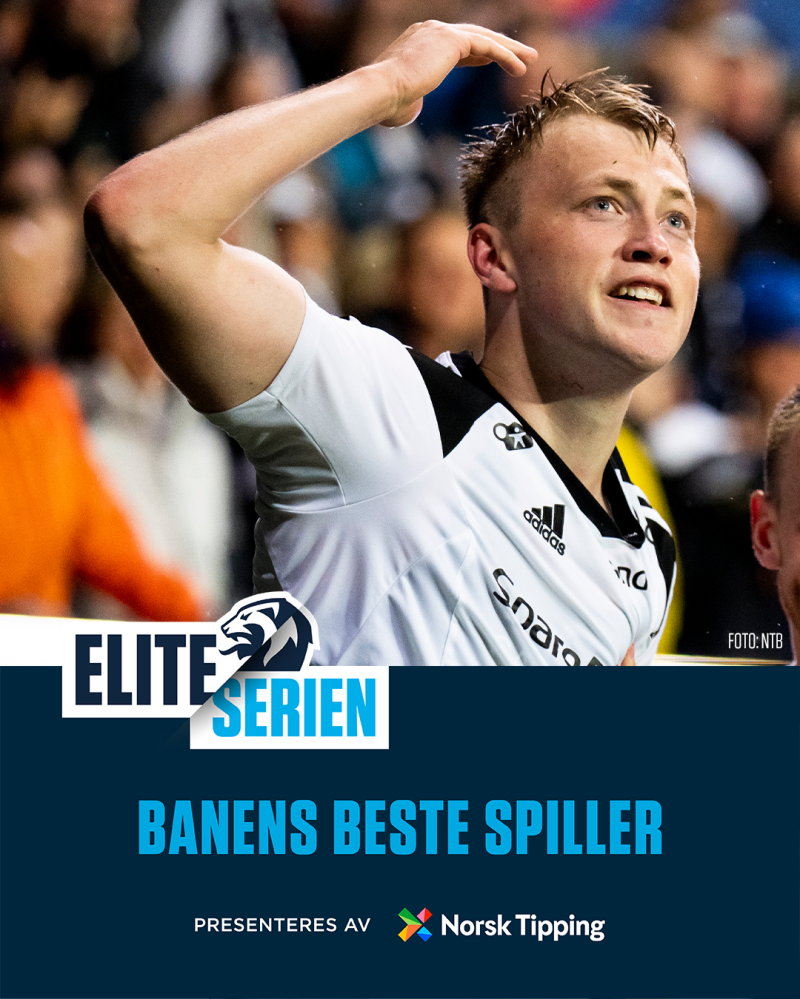 Casper Tengstedt - Banen beste spiller etter kampen mellom Kristiansund og Rosenborg 2. oktober